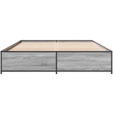  Okvir za krevet boja hrasta 120x190cm konstruirano drvo i metal | shoptok.hr