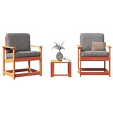 Maison Chic Seti vrtnega pohištva - Vrtna garnitura - Vrtni pohištvo set 3-delna voščeno rjava trdna borovina, (21810823) | Shoptok.si