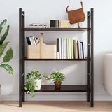  Polica tamnosiva 100x40x2 cm od obrađene hrastovine | shoptok.hr