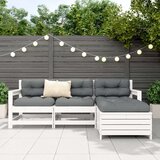 vidaXL 4-dijelni set vrtnih sofa od masivne borovine bijeli | shoptok.hr