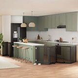 vidaXL Ograda za pse z vrati zložljiva 10 panelov črna 800 cm les | Shoptok.si