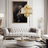  Luster na lancu MARGOT 6xE14/40W/230V prečnik 43 cm zlatna | Eponuda.com