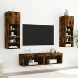 TV ormarići s LED svjetlima 2 kom boja hrasta 60x30x30 cm | shoptok.hr