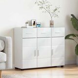  Kreveta s policom Visoki sjaj bijela 88 5 x 30 5 x 73 cm | shoptok.hr
