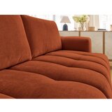 Bobochic Paris Opečnato oranžna raztegljiva/s prostorom za shranjevanje sedežna garnitura 251 cm Fuji – | Shoptok.si