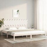 Furnova Posteljni okvir bel 200x200 cm iz trdnega lesa, (21935032) Cene