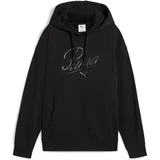 Ženski duks ESS Script Comfort Hoodie TR, Crni