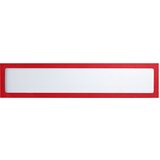 eurokraft basic Magnetni informacijski žep, za napise, DIN A4 prečno / DIN A4 pokončno, 312 x 60 mm, rdeč okvir, DE 10 kosov | Shoptok.si
