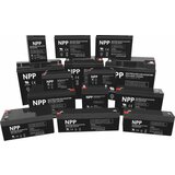 NPP NP12V 9Ah, AGM BATTERY, C20=9AH, T1, 151x65x94x100, 2,5KG, BLACK Cene