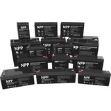 NP12V 9Ah, AGM BATTERY, C20=9AH, T1, 151x65x94x100, 2,5KG, BLACK