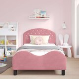  Krevet za djecu s uzglavljem Ružičasta 80 x 200 cm Baršun | shoptok.hr