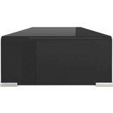 vidaXL Stalak za TV/Monitor Stakleni Crni 80x30x13 cm | shoptok.hr