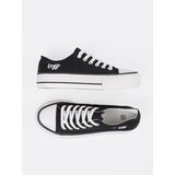 Shelvt Women's black sneakers with Love inscription | shoptok.hr