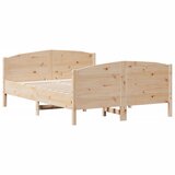vidaXL Okvir za krevet s uzglavljem 160 x 200 cm od masivne borovine Cijene