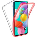  360° zaščitni ovitek (PC+TPU) za Samsung Galaxy S21 - rdeči | Shoptok.si