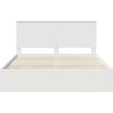  Konstrukcija postelje Bela 160 x 200 cm Inženirsko leseno, (5000121361) | Shoptok.si