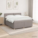  Boxspring krevet s madracem Sivosmeđa 180 x 200 cm Tkanina Smeđesiva 180 x 200 x 100.5 cm | Shoptok.si