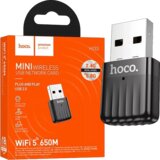 hoco. Wi-Fi mrežna kartica HI33, 650 Mbps Dual Band, USB, Crna | Eponuda.ba