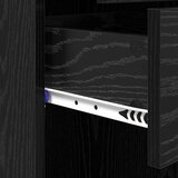  Highboard Crni hrast 50 x 42,5 x 185 cm Konstruirano drvo | shoptok.hr