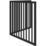  Sklopiva vrata za pse, 2 panela, crna, 160 cm, drvo topole | Eponuda.ba