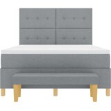 Krevet s opruga kutije Svjetlosiva 200 x 140 cm tkanina | Eponuda.com