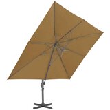  Konzolni suncobran s aluminijskom šipkom 400 x 300 cm bež | shoptok.hr