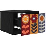  Wall-mounted noćni ormarić ESSEN 2 kom. Crni hrast - Crni hrast Uzorak suncokreta 2 | shoptok.hr