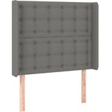  Krevet box spring s madracem LED tamnosivi 90x200 cm tkanina | shoptok.hr