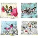 Signes Grimalt Kipci in figurice Kvadratna Plošča Butterflies 4 Enote Večbarvna | Shoptok.si