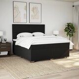  Krevet s oprugama i madracem crni 180x200 cm od tkanine | shoptok.hr