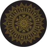 Procos mandala crno-zlatni set papirnatih tanjura 8 komada, 23 cm Cijene