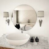 vidaXL Stensko ogledalo 60 cm okroglo steklo, (20798238) | Shoptok.si