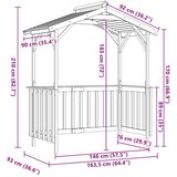  Kućica za roštilj 163,5 x 93 x 210 cm od impregnirane borovine | shoptok.hr