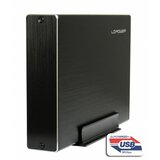 LC Power LC-35U3-Becrux-C1, External USB Type-C 3.1 HDD enclosure for 3.5 SATA HDDs, black Cene
