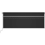  Ročno zložljiva tenda s senčilom in LED 4,5x3 m antracitna - - antracit siva - 33.26 - 4.5 x 3 m - 2025- | Shoptok.si