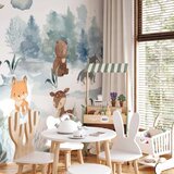  Foto tapeta - Forest Games - Animals in a Forest Painted in Watercolours 500x350 Standard | shoptok.hr