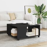 vidaXL Stolić za kavu crni 80 x 80 x 40 cm od konstruiranog drva | shoptok.hr
