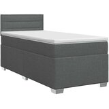  Boxspring krevet s madracem Tamnosiva 90 x 200 cm Tkanina - Tamnosiva 90 x 200 cm Dizajn linija | shoptok.hr