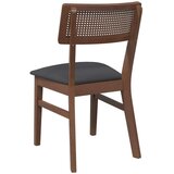 vidaXL Jedilni stoli z blazinami 2 kosa Brown Solid Wood Rubber | Shoptok.si