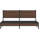  Metalni okvir kreveta bez madraca smeđa boja hrasta 180x200 cm | Eponuda.com