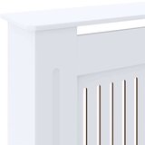 vidaXL Pokrov radiatorja 2 pcs Bela 205x20.5x81.5cm Konstruiran les | Shoptok.si