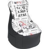 XORA vreča za sedenje, črna, bela tekstil | Shoptok.si
