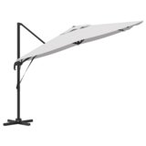 vidaXL Suncobran za patio Pijesak Poliester 3m Podesivi nasloni za ruke | shoptok.hr