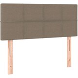  Box spring postelja z vzmetnico LED taupe 90x200 cm blago, (20726681) | Shoptok.si