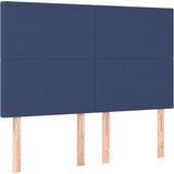 Maison Chic Posteljno vzglavje - Vzglavna omarica 4 kosa moder 72x5x78/88 cm blago, (22077489) | Shoptok.si