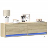 vidaXL Zidni TV ormarić s LED svjetlima boja hrasta sonome 140x31x38cm | shoptok.hr