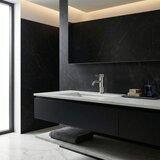 REA Bath Kopalniški mešalnik Lungo Stripe Brush Nickel Low | Shoptok.si