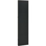 Sobna pregrada s 4 panela crna 160 x 180 cm čelična | shoptok.hr
