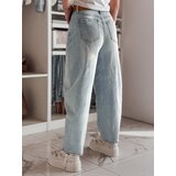 DStreet Spodnie damskie jeansowe wid leg z paskiem NEWFLOVER niebieskie | Eponuda.ba