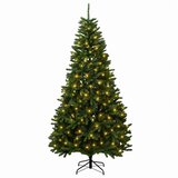  Umjetno božićno drvce s nogom 210 cm 300 LED lampica - Srednje zelena Ø 106 x 210 cm s 300 LED dioda | shoptok.hr
